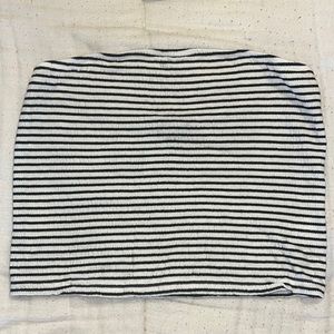 American Eagle B&W Striped Tube Top